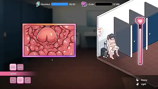 Hentai oyunu - büyük memeli polis kadınla seks - ahlaksız hamam