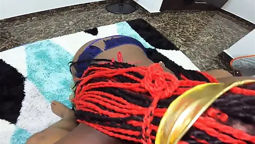 Kadın savaşçı prenses Artemis yarak emiyor savaş savaşı gırtlağına kadar alıyor seksi döl tüküren tanrıça kaltak - mastermeat1