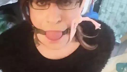 sissy lory ile ballgag ve astı