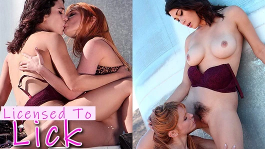 LICENSED TO LICK - Jayme Langford temiz raven rockette'ını yaladı