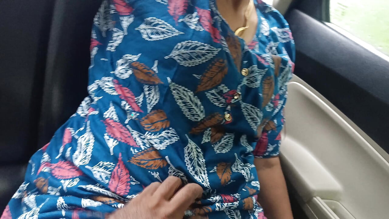 office girl enjoying roleplay romance in car