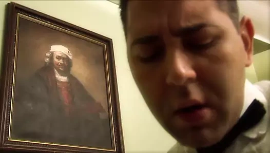 Stacey Saran yarağı yalamaya hevesli bir sarışın