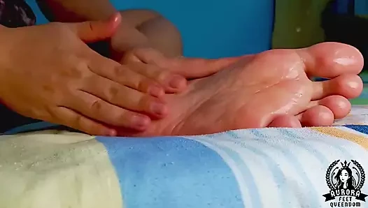 Sikiş yağlı tabanlar kadar ateşli yakın çekim