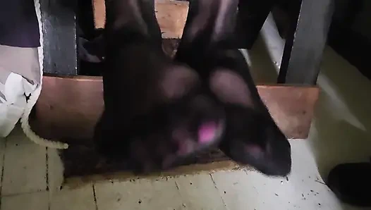 Goode Girl Siyah Külotlu Çorap Ayak Ibadeti Bakış açısı 31 Talimatı