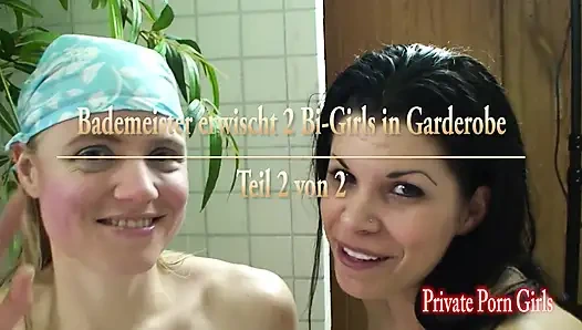 Cankurtaran soyunma odasında iki biseksüel kızı yakaladı - bölüm 2