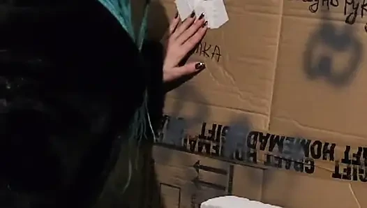 Gloryhole Bir inşaat Alanında. Diyaloglar.