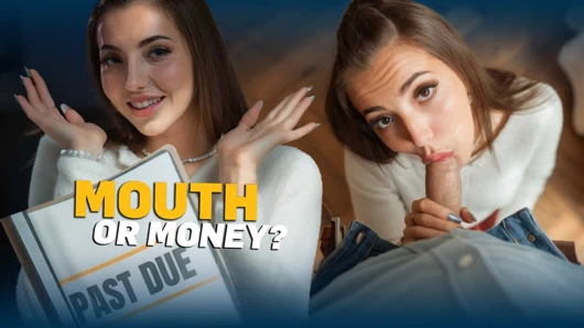 DEBT4K. Borç için ıslak oral seks ve tatlı amcık