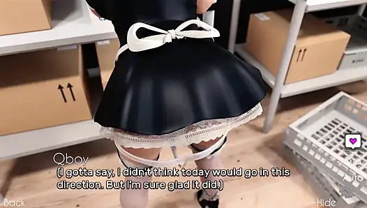 Sevimli kız arkadaşının hizmetçisi restoranda