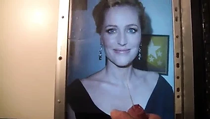 Cum on Gillian Anderson