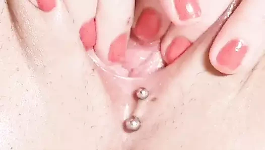 Sıcak sürtük karısı camda lezzetli ıslak kedi yayılır!