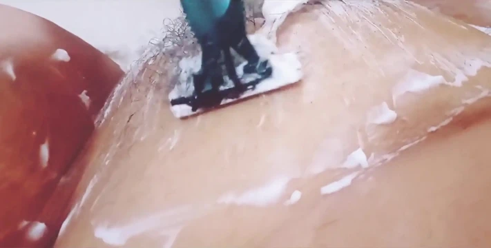 Şişman ve kıllı panocha'nın depiladasını kaydediyor bakış açısı