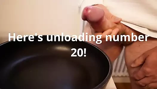 Siyah tava üzerinde 29 kez boşalmamı izle!