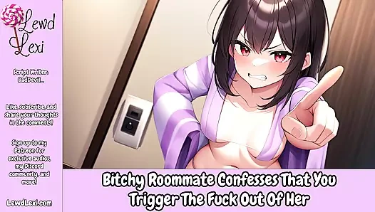 Kaltak oda arkadaşı onun sikişini tetiklediğiniz itiraf ediyor - erkekler için erotik ses