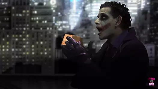 Batman ve Joker çatıda kavga ediyorlardı ve sonra harika bir grup seksten zevk aldılar
