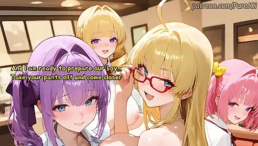 Mankitsu'lu kızlar özel bir hediye sundu (seks 31 talimatı)