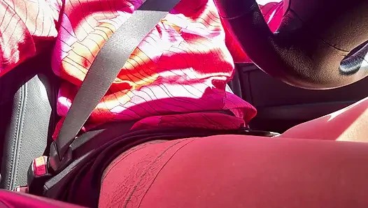 I pulled over and rubbed my pussy in the car until I had an intense orgasm.