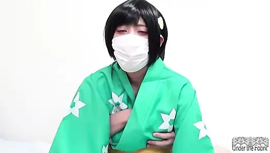 Yoğun dölleme özel çekim! Sevimli cosplayer tekrar tekrar zirve yapıyor, ifadeleri eriyor