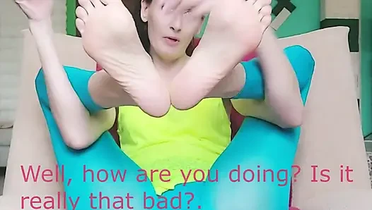 Ayak fetişi, ayak fetişi, tayt fetişi, orta yaşlı seksi kadın fetişi - ben senin fetişin - ginnagg