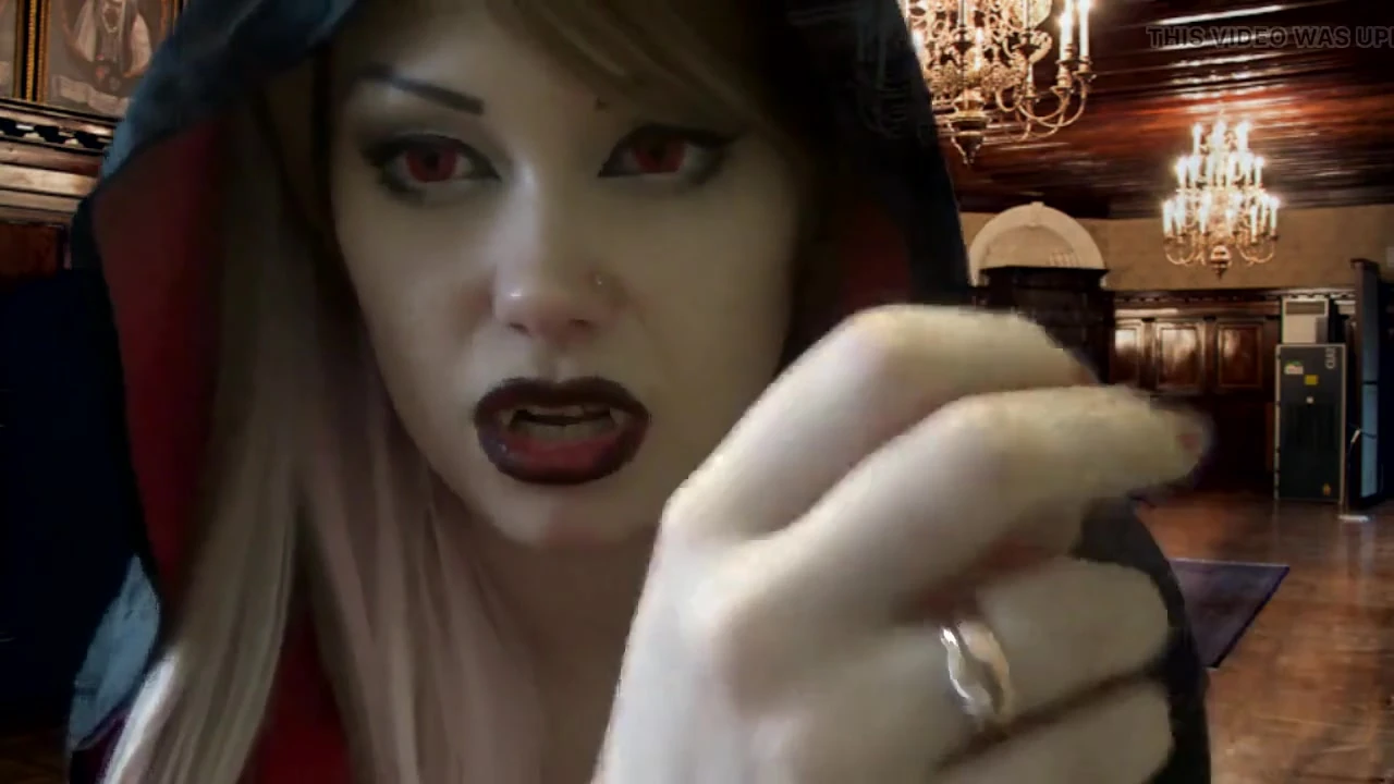 Dangerouse Vampire punish and milk your cock
