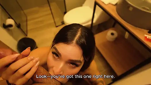 Fucking My Latina Stepsis in the Bathroom! Papuchizz - Carolina Agudelo
