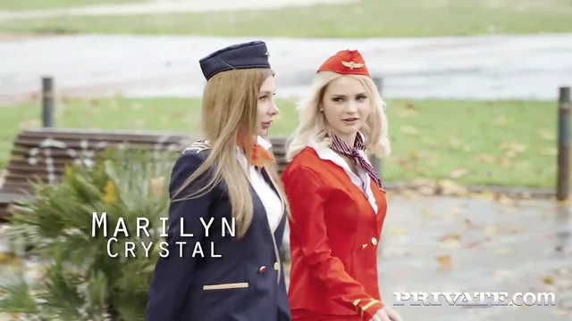 Lika Star и Marilyn Crystal, стюардессы трахаются лучше