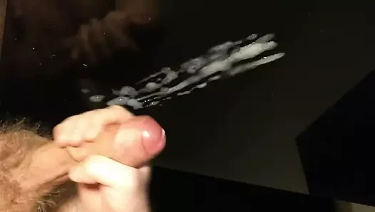 Büyük horoz - büyük cumshot (yansıtılmış yüzeyde)