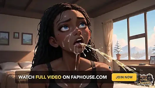 Zenci kadın fışkırtarak kraliçenin yatak odası orgazmı: ateşli koyu huylu xxx porno!