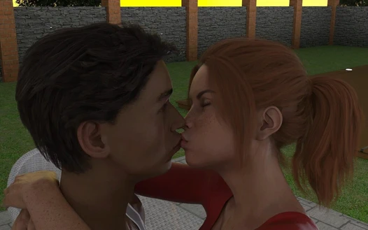 Üvey erkek kardeşimin karısı #59 - John Jennifer'dan tutkulu bir öpücük alıyor