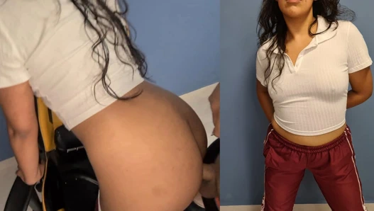 Esmer genç kız öğrenci üniformasını giyerek sert sikilmek için öğretmeninin evine gitti