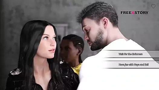 Yedi realms - Atlas Naya ve Kali'yi ayakta sikiyor - üçlü seks - görsel roman