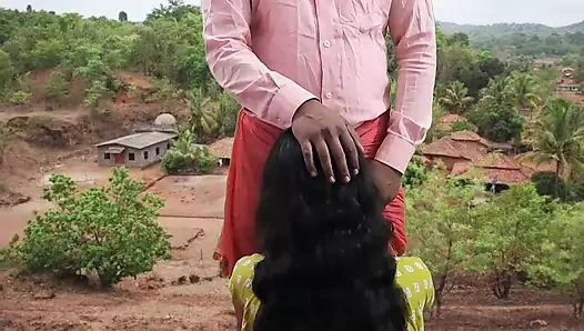 Kayınbiraderi ile açık havada sikişiyor