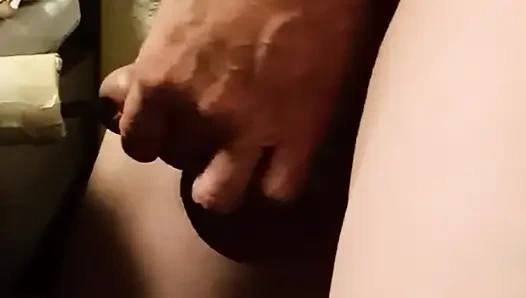 2 üretral sokma ile mastürbasyon yapıyor