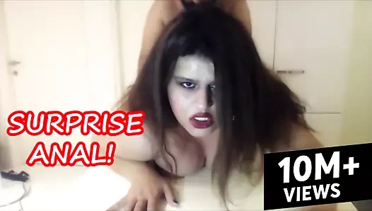 Büyük memeli karısını aldatan acı anal ceza!