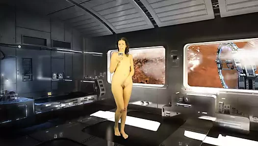 Banyo çiş ceza. çıplak okuma yüksek teknoloji odası.