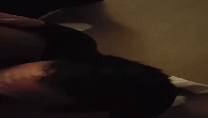 Travesti Chupando verga de macho negro