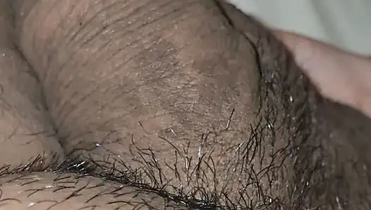 Step mom handjob pulling on step son big balls