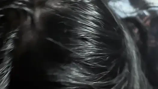 Denim Deepthroat, Gagging and Spit Play. Double Cum Swallow