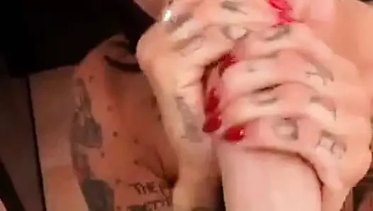 Şanslı çapa emme büyük beyaz baba çük