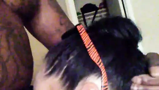 Yüz sikişi ağacı beyaz bih