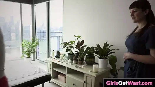 Avustralya kıllı amcıklar masaj sırasında parmaklı