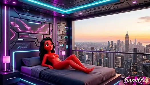 Yatak odasında romantik çift a-i hentai asmr