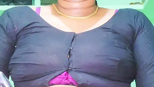 Indian aunty scared after seeing big dick husband