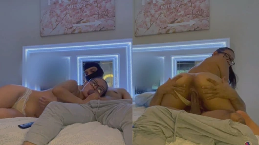 Film gecesi ıslak sakso artı Asyalı amcığın içine boşalıyor