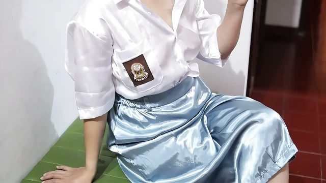 INDONESIAN GIRL SEXT WEARING LINGERIE AND SATIN SKIRT, DOGGYSTYLE UNTIL SATISFIED