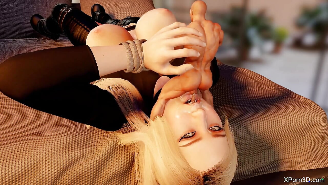 Giantess vore oral seks - dev kadın egemenliği - ateşli sarışın hatun bir adamın yarağını emiyor