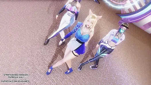 Mmd kpop iblis avcıları - huntrx - altın ahri akali kaisa seksi kpop dans league of legends hentai sansürsüz 4k 60 fps