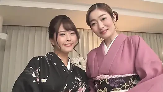 Kimono Rion Ve Ryu Enami'de Büyüleyen Sınıf Arkadaşlarıyla Ters 3p Harem Buluşması