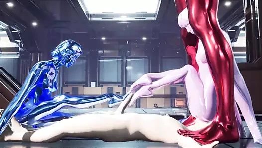 Gerçek dışı motor animasyonu - duyarlı nanobot balçık kız