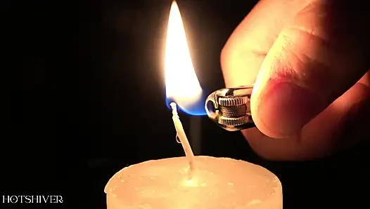 Mum ışığında üçlü seks