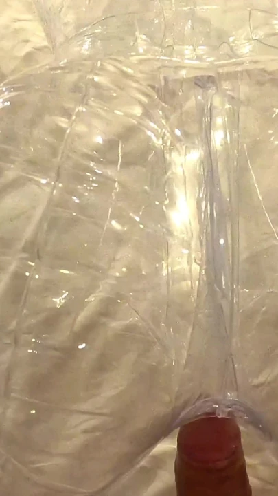 Man fucking a transparent lovedoll to an edging throbbing creampie - pov and asmr | Clip 3